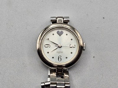 Seiko ALBA Ingenu Ladies Watch 19mm Silver Tone Baby Blue Round Dial New Battery