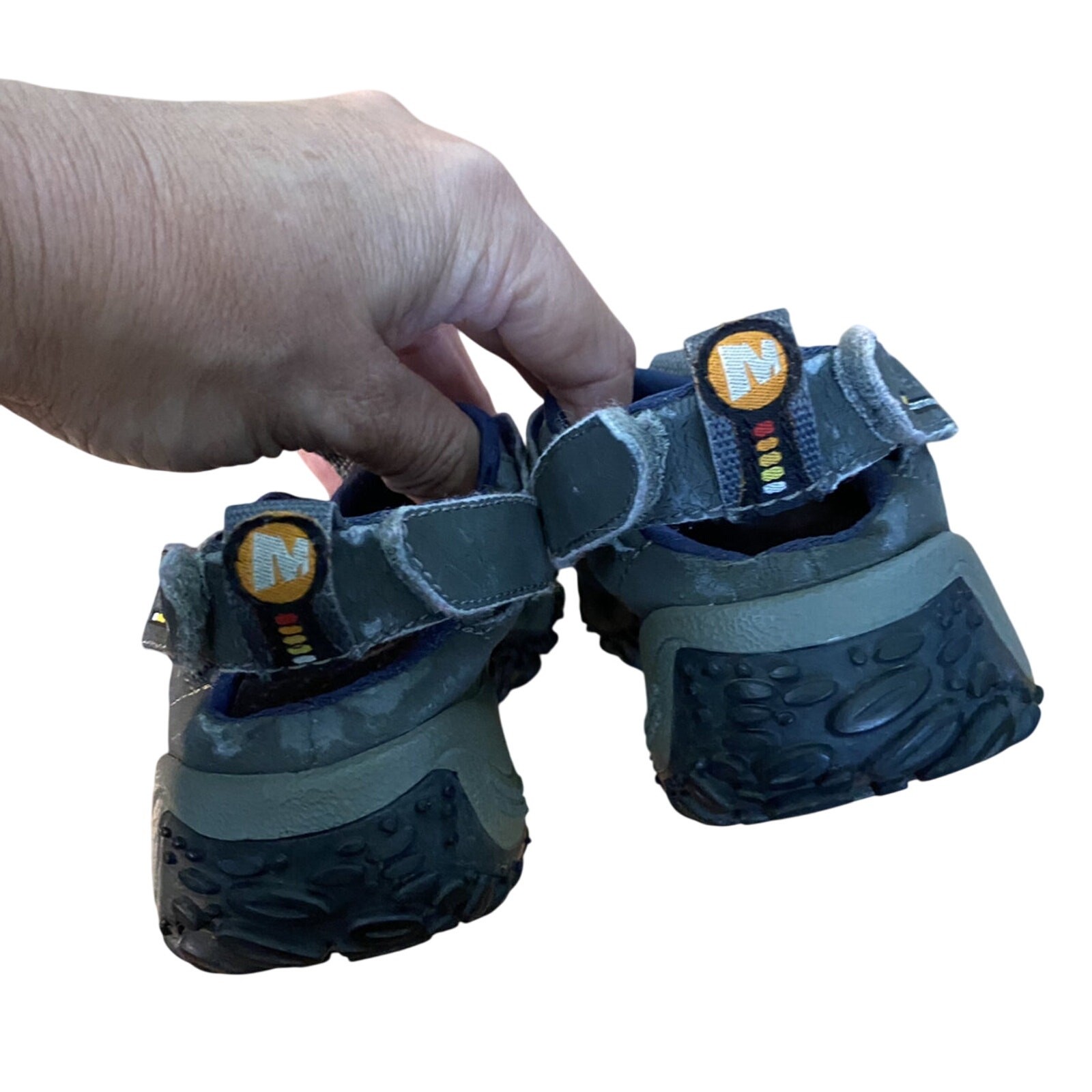 Merrell Sandali 11 Grigio Blu Vibram Scarpe Sandali Ragazzo Punta Chiusa