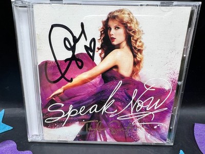 taylor swift speak now CD 直筆サインブックレット Rare ~ Autographed Taylor Swift SPEAK NOW CD 2010 - Signed Cover