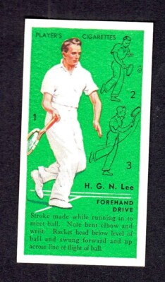 40030/ John Player & Sons   Tennis - No. 8   Forehand Drive   H.G.N. Lee