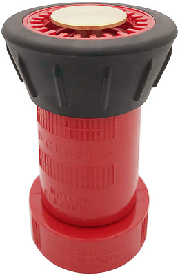 Fire Hose Nozzle 1-1/2 Inch NST/NH Thermoplastic Fire Equipment Industrial Duty 