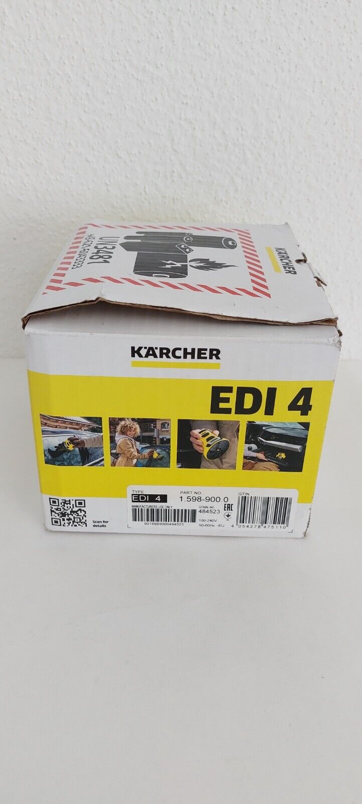 Kärcher Dégivreur de pare-brise EDI 4 (13.3 x 12.4 x 11 cm, batterie  lithium-ion, plastique)