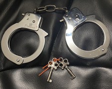 Toy Handcuffs For Police Costume Accessory - Imperial - 2 Keys Or Trick Release