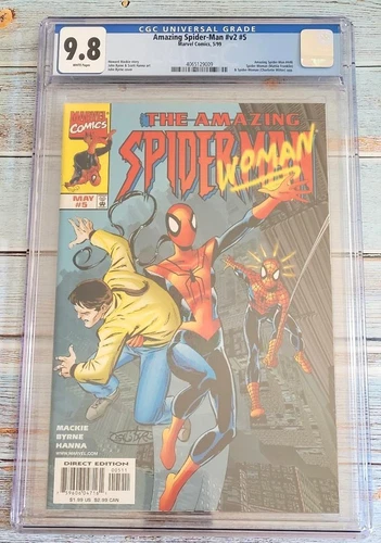 AMAZING SPIDER-MAN Vol 2 5 CGC 9.8 FIRST Charlotte Witter + MATTIE FRANKLIN 1999