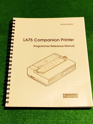 DEC/Digital Technisches Handbuch Drucker LA75 Programmer Reference Manual