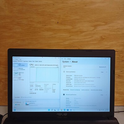 ASUS X55U AMD E2-1800 APU 1.7GHz 8GB RAM 1TB HDD 15.6