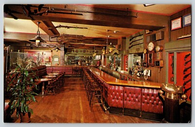 Postcard Old Bookbinders Restaurant - Philadelphia Pennsylvania Interior
