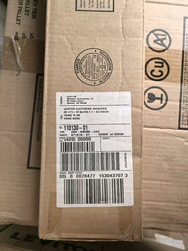 LEVITON CAT 6A586-U24 6A586-U24 eXtreme 6+ Universal Patch Panel NEW Original - Image 3 of 4