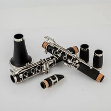 Bb Clarinet 17Keys B Flat Musical Instruments Bakelite Tube Nickel Plated-Weike