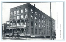 Hooker House Hotel Willimantic CT, Connecticut D. P. Dunn Early Postcard Girls!