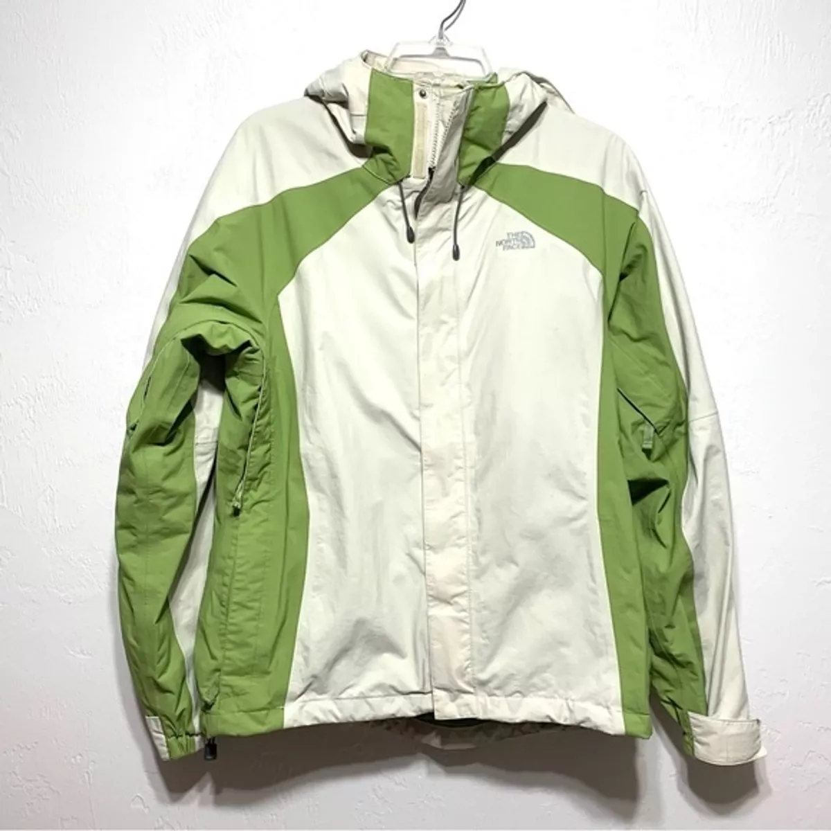 North Face Gore-Tex Outer Layer Coat Women size Medium Ski Jacket Green u0026  White | eBay