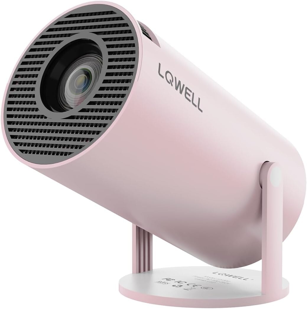 Mini projecteur Wi-Fi Android 11 avec haut-parleur pour PS5 et PC