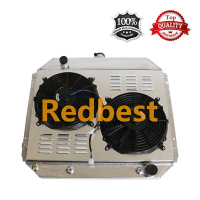 Fit For 1966-1979 Ford Bronco/F-100/F-150/F-250/F-350 4Rows Aluminum Radiatior