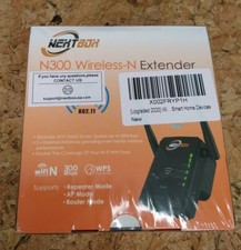 NEW WiFi Range Extender N300 Wireless Signal Booster Repeater Black