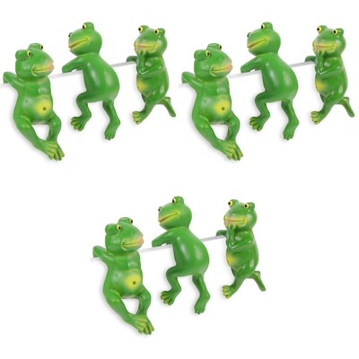  3 PCS Frosch-Ornamente Hofdekorationen Im Freien Froschförmige Figuren