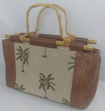 Bueno Palm Tree Embroidered Medium Tote