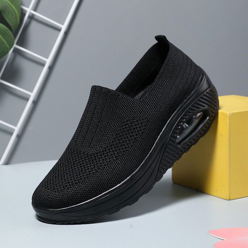 Women Shoes Orthopedic Sneakers Cushion Platform Diabetic Walking Shoes Slip On - Picture 23 of 30