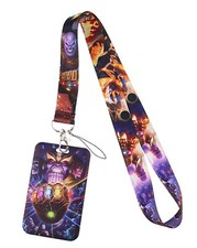 Thanos Superhero Themed Lanyard With ID Holder Keychain