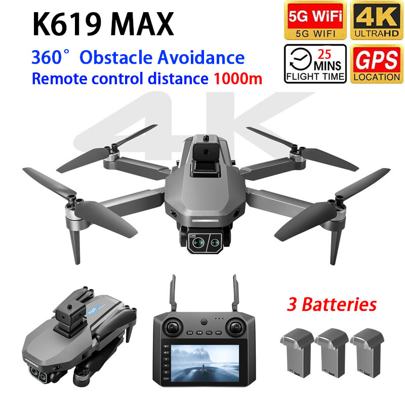 K619MAX Professional Drone GPS 4K Dual Camera 360° Obstacle - Main Image