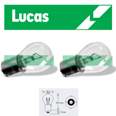 Lucas - 24v 21w BA15s SCC - 241 - Glühbirne - Seite, Heck, Parkplatz - LLB241 x2