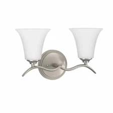 Park Harbor PHVL2252 Nickel Columbus 16"W 2-Light Bathroom Fixture