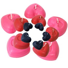 5x Romatische Herz Kerzen Bienenwachs Valentinstag Liebe Hochzeit
