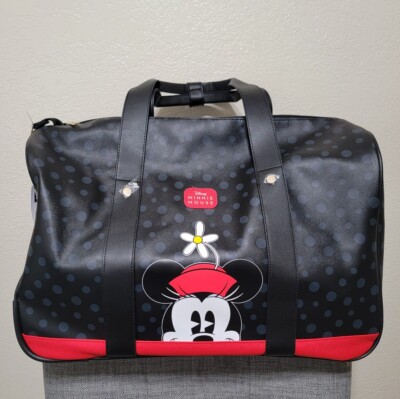 Minnie Loungefly Duffle Bag Bioworld Disney Minnie Mouse Rolling