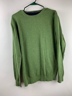 Tom Taylor Size Large Mens Olive Green Sweater Long Sleeve