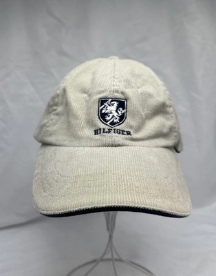 Tommy Hilfiger Vintage Cap OS Beige Baseball Embroidered Crest Preppy Classic
