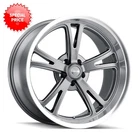 RIDLER 606 20X8.5 5x114.3 ET0 Grey W/ Milled Spokes & Diamond Lip (Qty of 1)