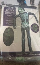 Glow-in-the-Dark Skeleton Costume   Child Large 12-14 