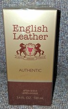 NIB English Leather Authentic After Shave for Men, 3.4 FL. OZ.  Splash  SEALED