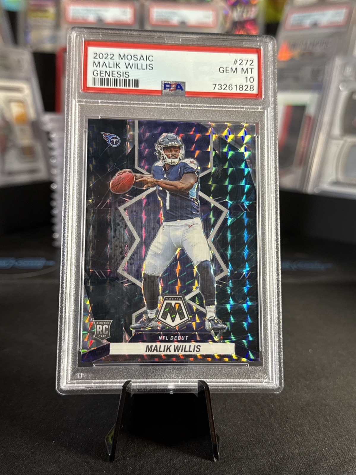 Malik Willis 2022 Panini Mosaic Genesis #272 PSA 10 🔥