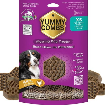 Yummy Combs Dog Dental Treats   Vet VOHC Approved   12 Ounce, 12 Ounce Bag 