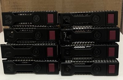 Lot of 8 HP Tray Caddy 3.5'' for Gen 8 Gen 9 Gen 10 servers SAS SATA 651314-001
