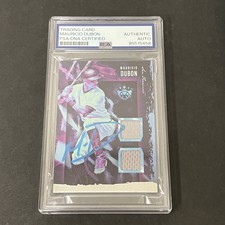 2020 Panini Diamond Kings #DKM-MO Mauricio Dubón Patch Rookie signed card PSA