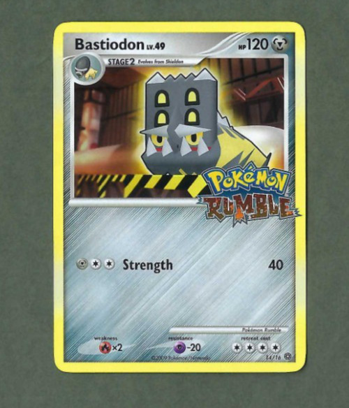 2009 Pokemon TCG Pokemon Rumble #14/16 Bastiodon