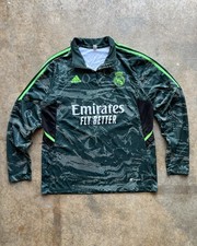Adidas Real Madrid Green Training Jacket Long Sleeve Adult Sz L Fly Emirates
