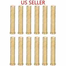 12Pcs 100Grain Heavy Weight Arrow Brass Inserts Base Archery ID6.2mm Arrow Shaft