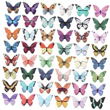 50 Pieces Magnetic Bookmarks, Foldable Bookmarks, Beautiful Book Butterfly