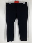Banana Republic Womens Black Sloan Flat Front Pockets Cropped Pants Size 4P — photo 1