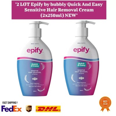 Epify Depilatory Cream 2 Pack - Pain Free & Permanent - Unisex