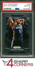 2019 PANINI PRIZM #248 ZION WILLIAMSON RC PELICANS PSA 10