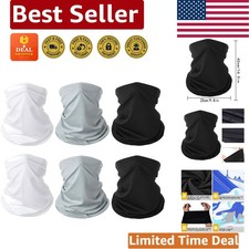 Breathable Sun Protection Gaiters - 6 Count Ice Silk Neck Scarves for Outdoors