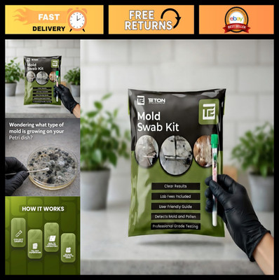 Mold Test Kit 2 Pack Lab Fees Included Detects 20+ Mold Types & Pollen