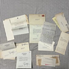 Lyndon B Johnson Correspondence Lot 1950-1964 Six Letters Notes Envelopes