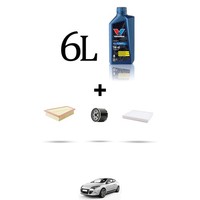 Hoffcar Set Service 3 Filter Und 6L ÖL FüR Renault Megame III 2.0 Tce 220 162K