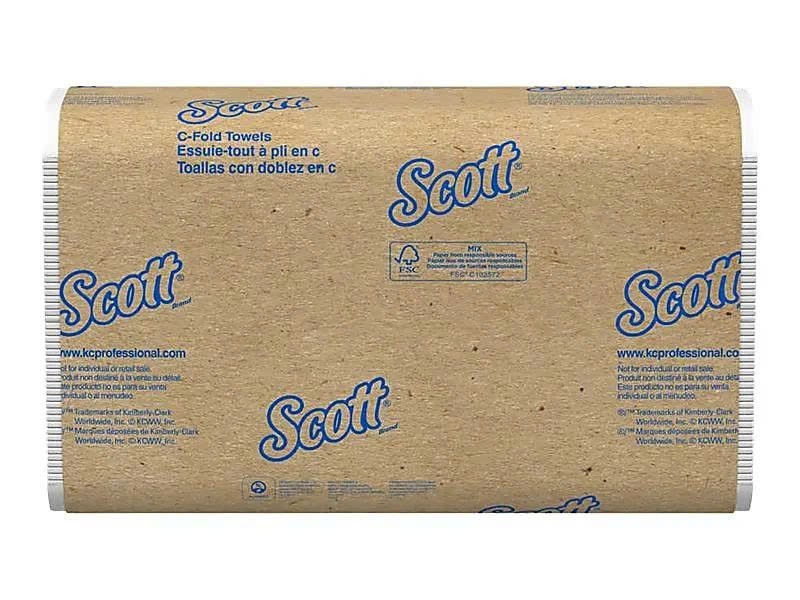 Scott Essential C-Fold Paper Towels, 12 Packs/Case, 200 Sheets Each ( 01510 )