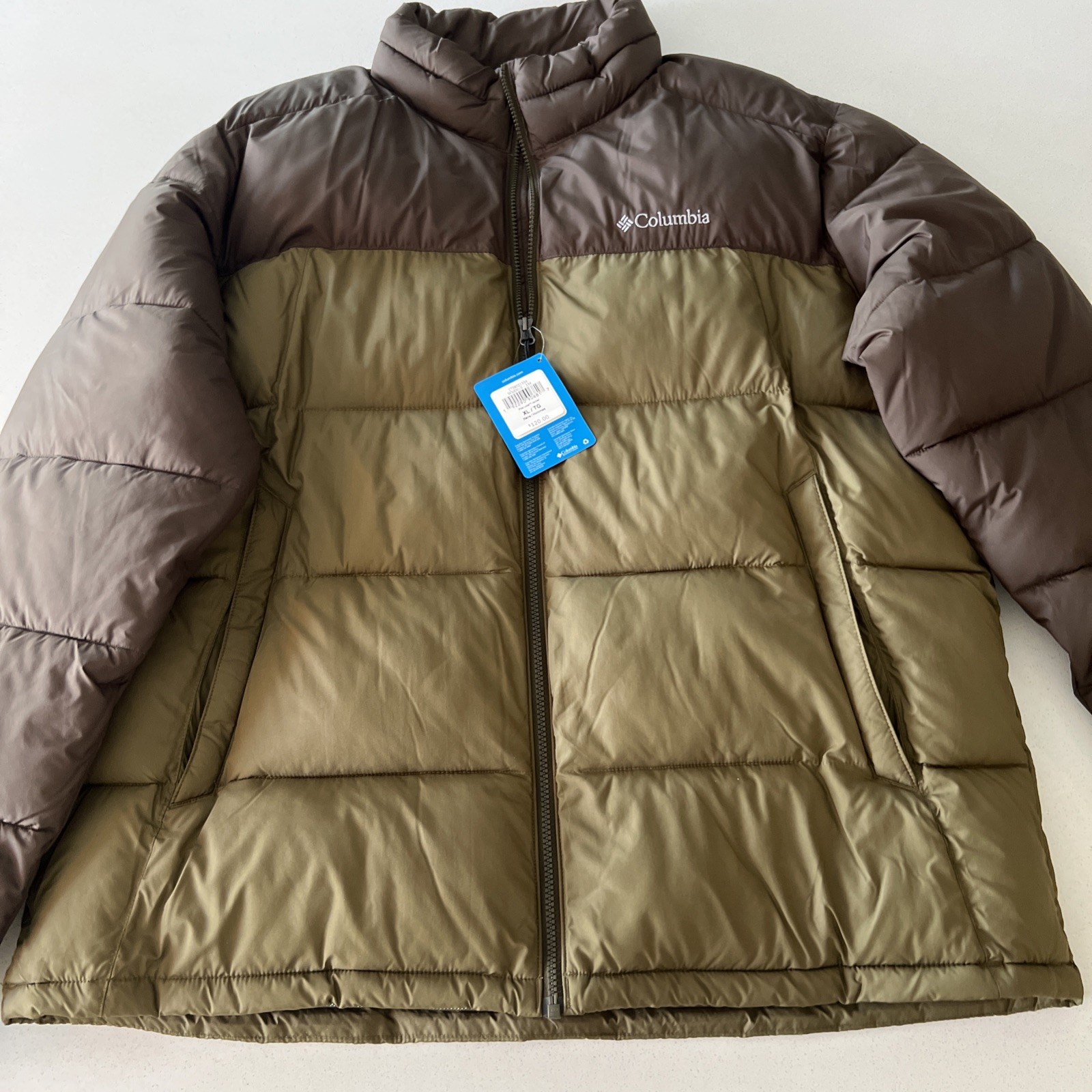 Columbia Men's Omni-Heat Insulated Pike Lake Jacket in Green Size XL $120 MSRP
