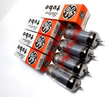 Matched QUAD Sylvania USA 6CM6 Power Output Tubes NOS NIB (6973 Sub) for GE